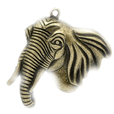 Antique Bronze Plated Elephant Pendant for Necklace - Sexy Sparkles Fashion Jewelry - 1