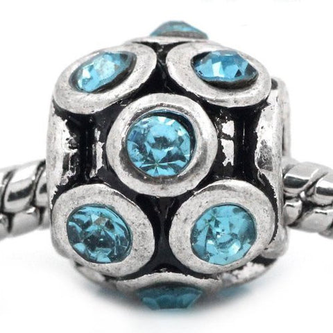 Lantern Shape Charm w/ Rhinestones Spacer Beads for Snake Chain Bracelet - Sexy Sparkles Fashion Jewelry - 4