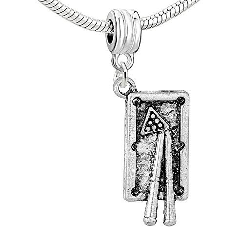 Billiard pool Table Dangle European Bead Compatible for Most European Snake Chain Bracelet - Sexy Sparkles Fashion Jewelry