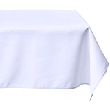 Sexy Sparkles LinenTablecloth 60 x 126-Inch Rectangular Polyester Tablecloth White