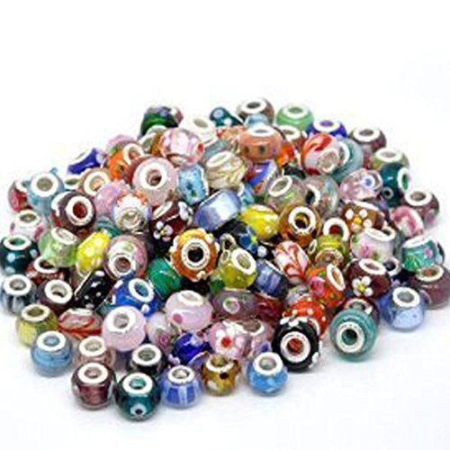 Twenty (20) European Glass European Bead Compatible for Most European Snake Chain Bracelet - Sexy Sparkles Fashion Jewelry - 1