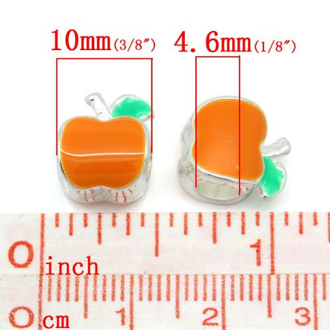 Apple European Bead Compatible for Most European Snake Chain Bracelet - Sexy Sparkles Fashion Jewelry - 3