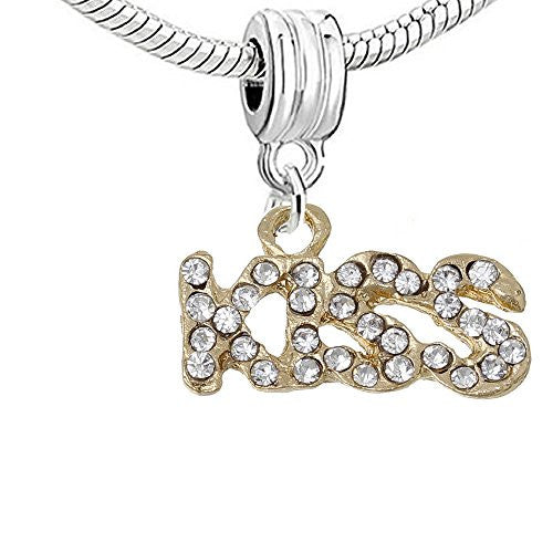Dangling Kiss Charm Bead for European Snake Chain Charm Bracelet - Sexy Sparkles Fashion Jewelry