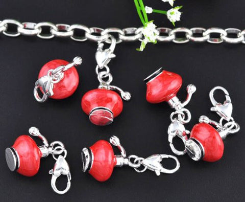 Clip on Perfume Bottle Charm for European Jewelry w/ Lobster Clasp - Sexy Sparkles Fashion Jewelry - 4