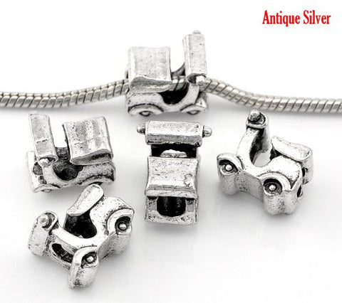 Motorcycle Scooter Charm European Bead Compatible for Most European Snake Chain Bracelet - Sexy Sparkles Fashion Jewelry - 2