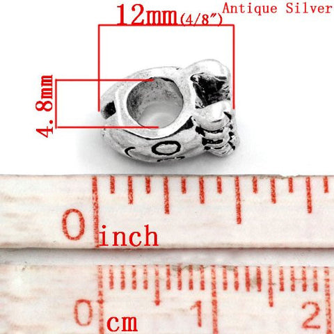 Happy Foot European Bead Compatible for Most European Snake Chain Bracelet - Sexy Sparkles Fashion Jewelry - 3