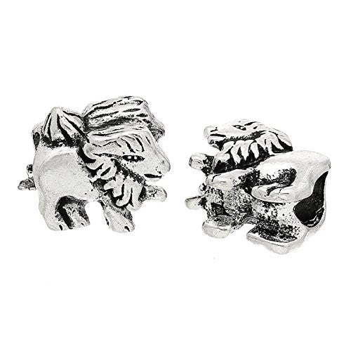 Lion Animal Bead Compatible for Most European Snake Chain Bracelet - Sexy Sparkles Fashion Jewelry - 1