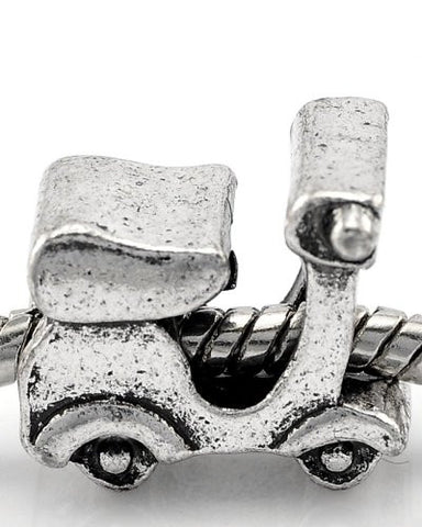 Motorcycle Scooter Charm European Bead Compatible for Most European Snake Chain Bracelet - Sexy Sparkles Fashion Jewelry - 1