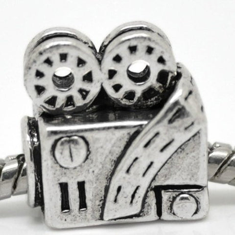 Movie Projector Charm European Bead Compatible for Most European Snake Chain Bracelet - Sexy Sparkles Fashion Jewelry - 1