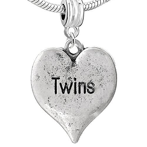 Baby Heart Charm Clip on for Bracelet Charm Pendant for European Charm Jewelry w/ Lobster Clasp - Sexy Sparkles Fashion Jewelry