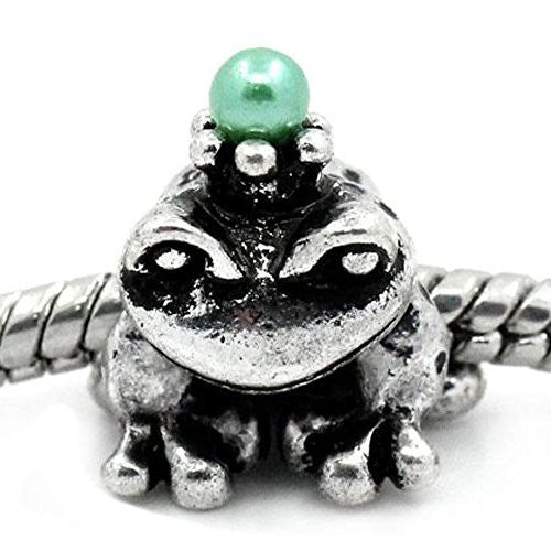 Prince Frog Bead Spacer for Snake Chain Charm Bracelet