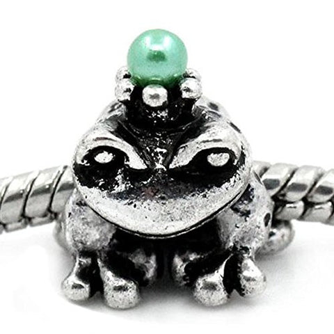 Prince Frog Bead Spacer for Snake Chain Charm Bracelet - Sexy Sparkles Fashion Jewelry - 1