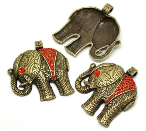 Elphant Animal Charm Pendant - Sexy Sparkles Fashion Jewelry - 2