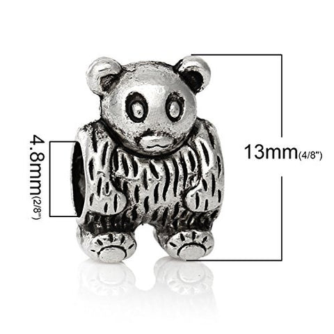 Cute Bear European Bead Compatible for Most European Snake Chain Charm Bracelet - Sexy Sparkles Fashion Jewelry - 3
