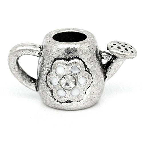 Watering Can for Snake Chain Charm Bracelet White - Sexy Sparkles Fashion Jewelry - 1