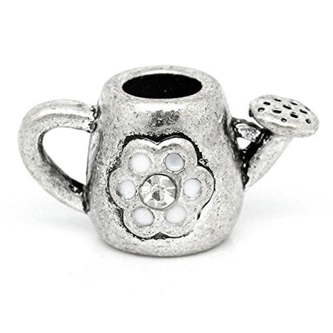 Watering Can for Snake Chain Charm Bracelet White - Sexy Sparkles Fashion Jewelry - 1
