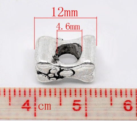 Paw Print on Dog Bone European Bead Compatible for Most European Snake Chain Bracelet - Sexy Sparkles Fashion Jewelry - 4
