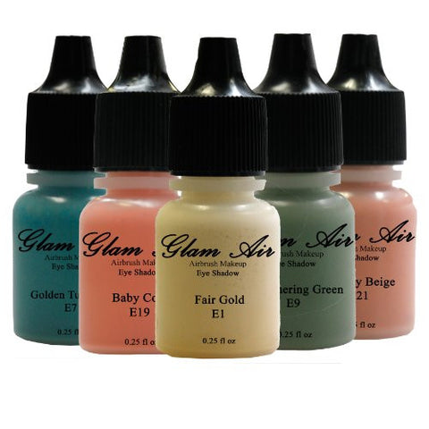 The Spring Collection 5 Shades of Glam Air Airbrush Makeup Water-based Formula Last Over 18 Hours (For All Skin Types)E1,E7,E9,E19,E21 - Sexy Sparkles Fashion Jewelry - 1