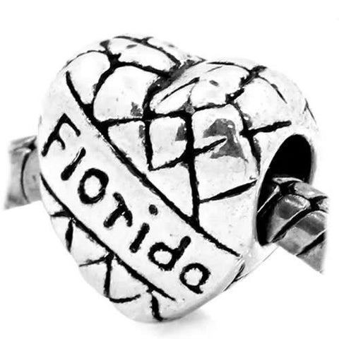 Florida Charm Heart European Bead Compatible for Most European Snake Chain Bracelet - Sexy Sparkles Fashion Jewelry - 4