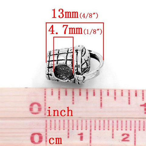 Easter Basket Bead Spacer for Snake Chain Charm Bracelet - Sexy Sparkles Fashion Jewelry - 2