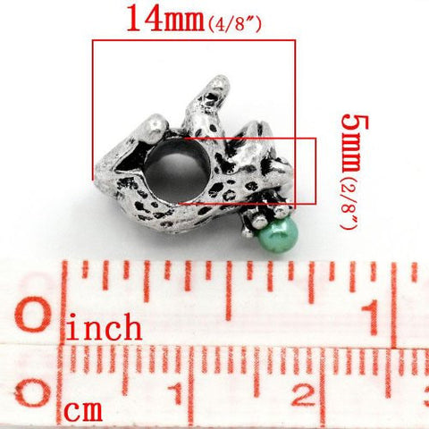 Prince Frog Bead Spacer for Snake Chain Charm Bracelet - Sexy Sparkles Fashion Jewelry - 2