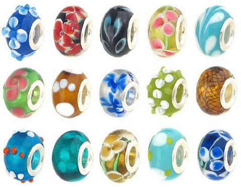 Twenty Five Assorted Charms for European Style Bracelets - Sexy Sparkles Fashion Jewelry - 2