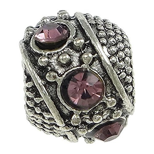 Amethyst Birthstone Charm Bead For European Snake Chain Charm Bracelet - Sexy Sparkles Fashion Jewelry