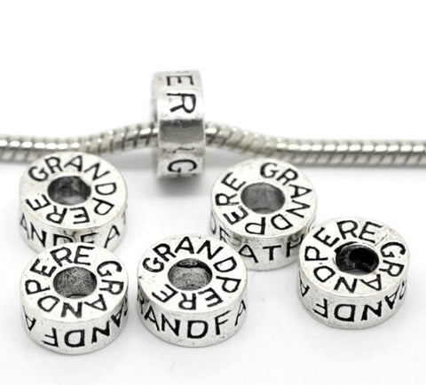 Grandfather Grandpe Charm European Bead Compatible for Most European Snake Chain Bracelet - Sexy Sparkles Fashion Jewelry - 2