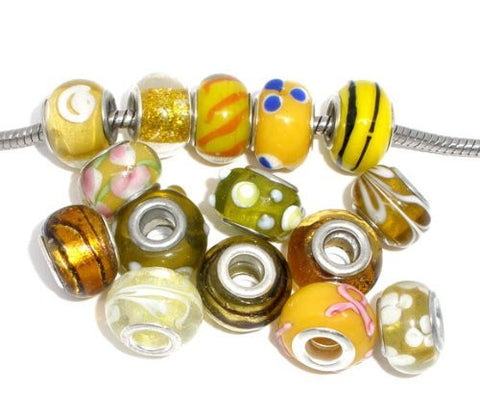 Springtime Theme Charm Beads for Snake Chain Charm Bracelet - Sexy Sparkles Fashion Jewelry - 3
