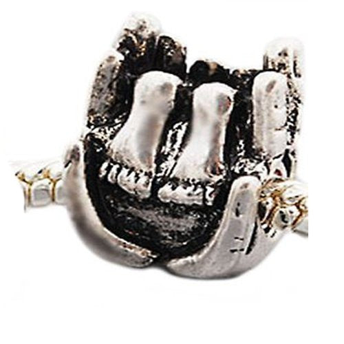 Hands Holding Baby Feet Charm Spacer Beads For Snake Chain Charm Bracelet