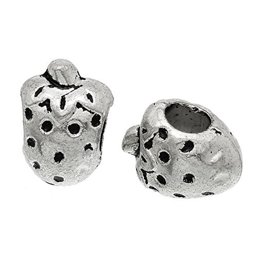 Strawberry Bead Compatible for Most European Snake Chain Bracelet - Sexy Sparkles Fashion Jewelry - 1