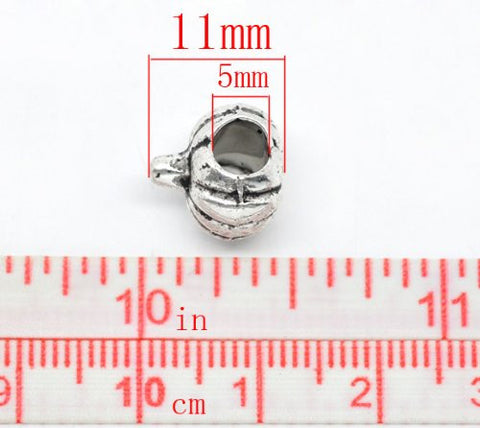 Halloween Pumpkin Charm Compatible with European Snake Chain Charm Bracelet - Sexy Sparkles Fashion Jewelry - 3