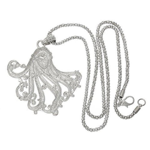 Beautiful Girl W/ Fuchsia  Crystals Necklace - Sexy Sparkles Fashion Jewelry - 2