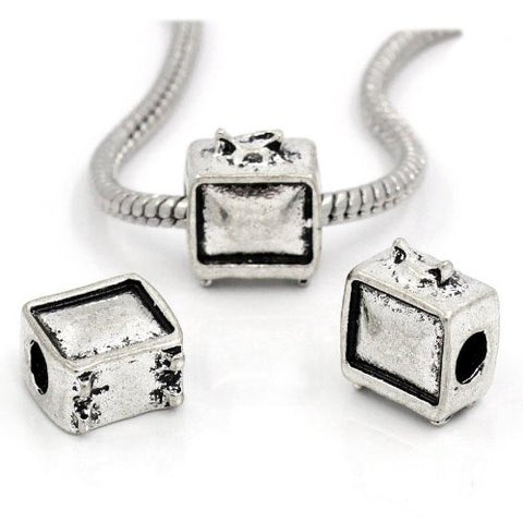 Tv Set Bead Spacer for Snake Chain Charm Bracelet - Sexy Sparkles Fashion Jewelry - 3