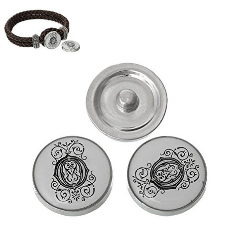 Alphabet Letter O Chunk Snap Button or Pendant Fits Snaps Chunk Bracelet - Sexy Sparkles Fashion Jewelry - 3