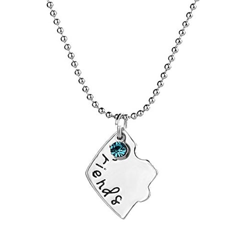 Sexy Sparkles 3 Pcs Set Best Friends Forever and Ever BFF Necklace Engraved Puzzle Friendship Pendant Necklaces Set