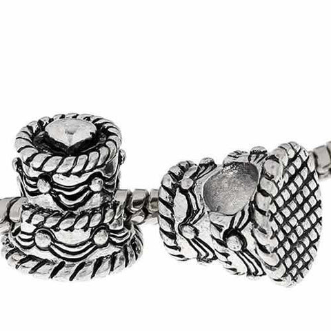 Wedding Cake/birthday Cake Charm European Bead Compatible for Most European Snake Chain Bracelet - Sexy Sparkles Fashion Jewelry - 4