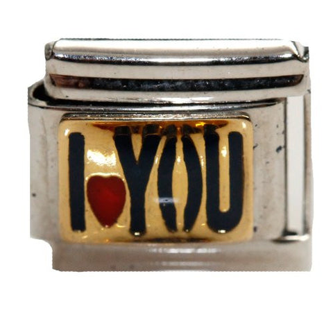 I Love You Italian Link Bracelet Charm - Sexy Sparkles Fashion Jewelry - 1