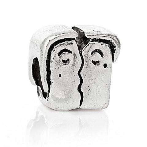 True Love Couples Kiss Charm Bead - Sexy Sparkles Fashion Jewelry - 1