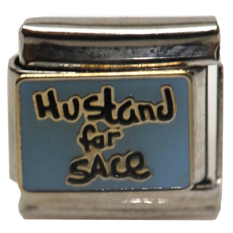 Husband For Sale Italian Link Bracelet Charm - Sexy Sparkles Fashion Jewelry - 1