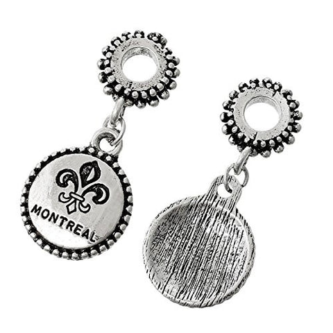State Charm Bead Spacer (Montreal)Spacer Bead for European Snake Chain Charm Bracelet - Sexy Sparkles Fashion Jewelry - 2
