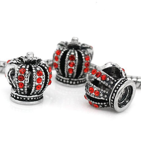 Red Crown European Bead Compatible for Most European Snake Chain Bracelet - Sexy Sparkles Fashion Jewelry - 3