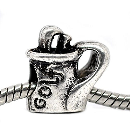 Golf Bag Charm Spacer European Bead Compatible for Most European Snake Chain Bracelet - Sexy Sparkles Fashion Jewelry - 1