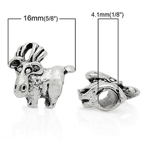 Moose Animal Bead Compatible for Most European Snake Chain Bracelet - Sexy Sparkles Fashion Jewelry - 2