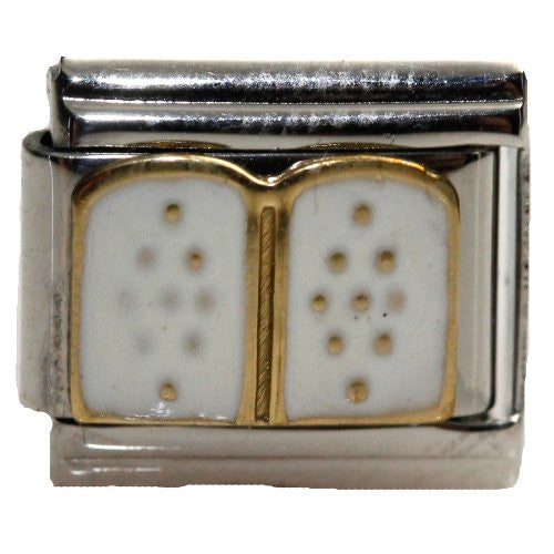 Ten Commandments Italian Link Bracelet Charm - Sexy Sparkles Fashion Jewelry - 1