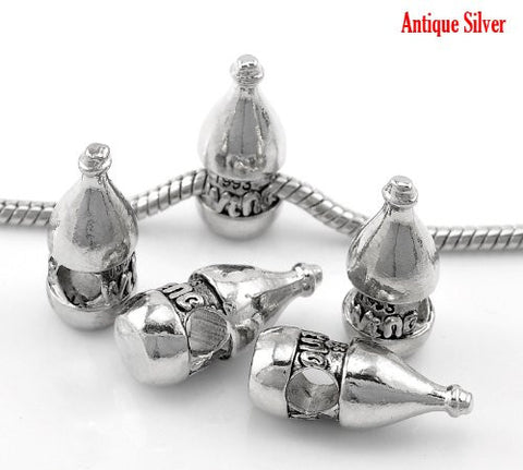 1993 Wine Bottle Charm European Bead Compatible for Most European Snake Chain Bracelet - Sexy Sparkles Fashion Jewelry - 2