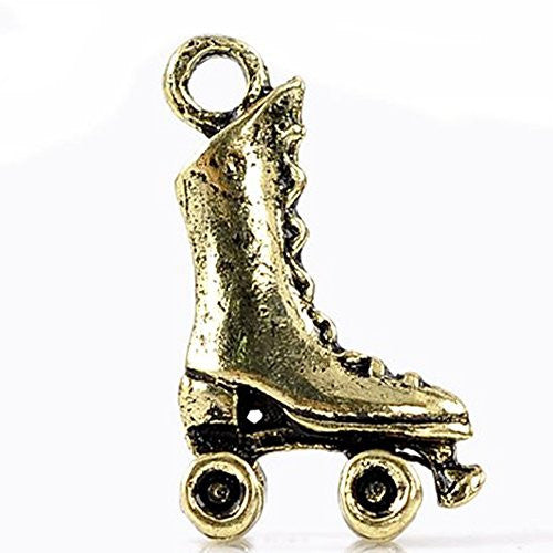 Roller Skates Charm Pendant for Necklace - Sexy Sparkles Fashion Jewelry - 1