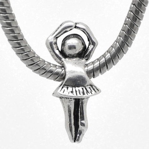 Ballerina Ballet Charm European Bead Compatible for Most European Snake Chain Bracelet - Sexy Sparkles Fashion Jewelry - 1