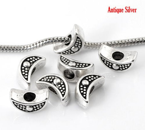 Moon Charm European Bead Compatible for Most European Snake Chain Bracelet - Sexy Sparkles Fashion Jewelry - 2