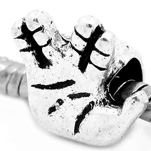 Fingers Crossed Good Luck Charm European Bead Compatible for Most European Snake Chain Bracelet - Sexy Sparkles Fashion Jewelry - 1
